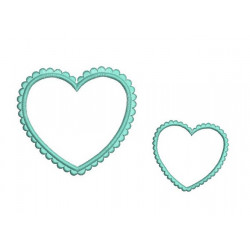 Stickdatei - Herzrahmen Satin